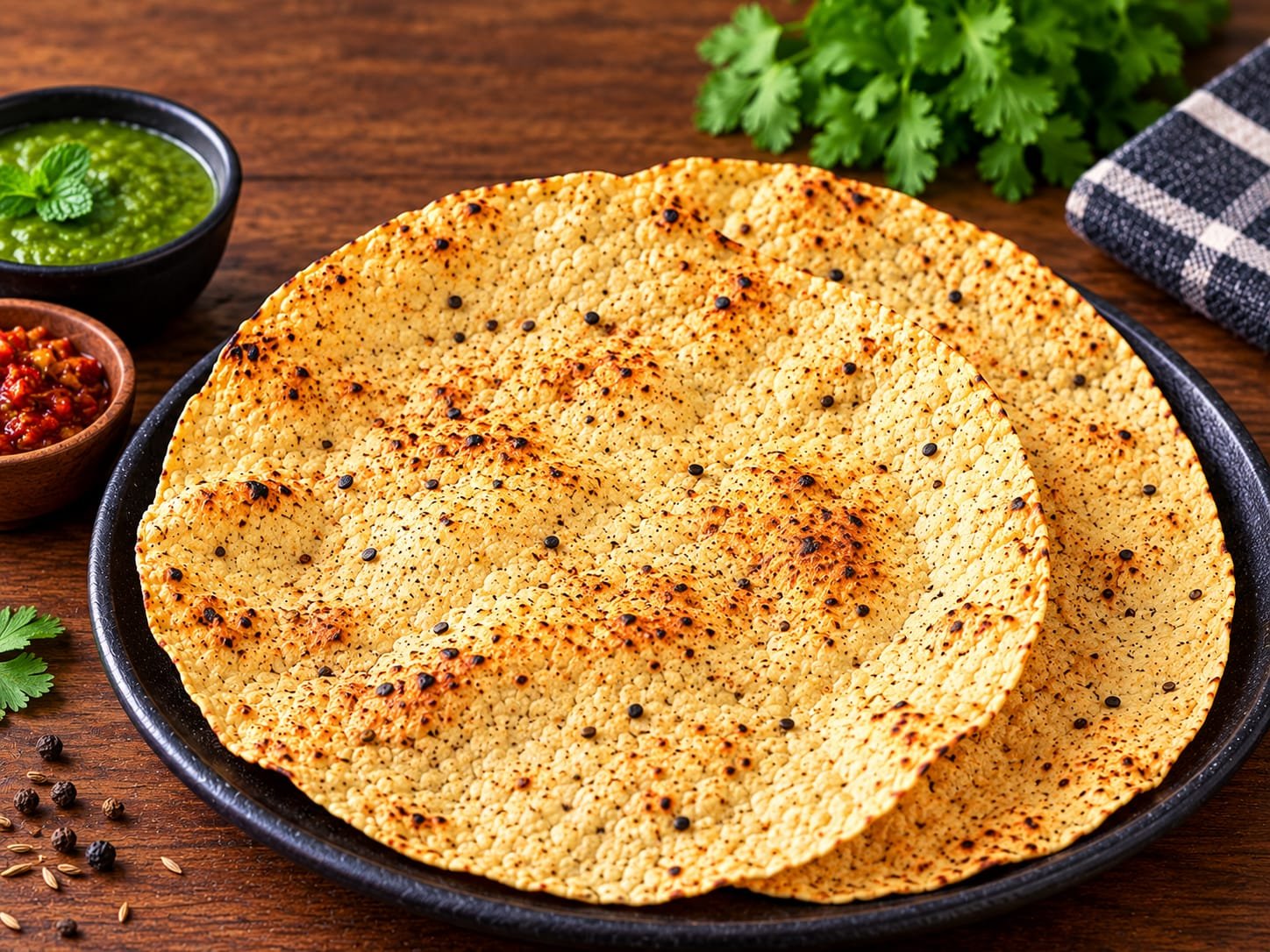 Roasted Papad