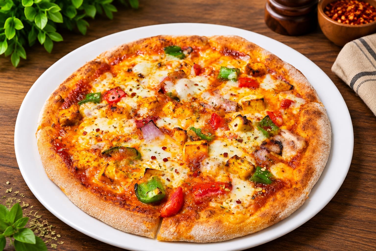 Tandoori Paneer Pizza ( 16 Inch)