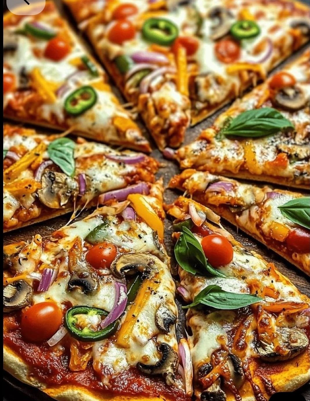 Bbq Veggie Pizza (L)