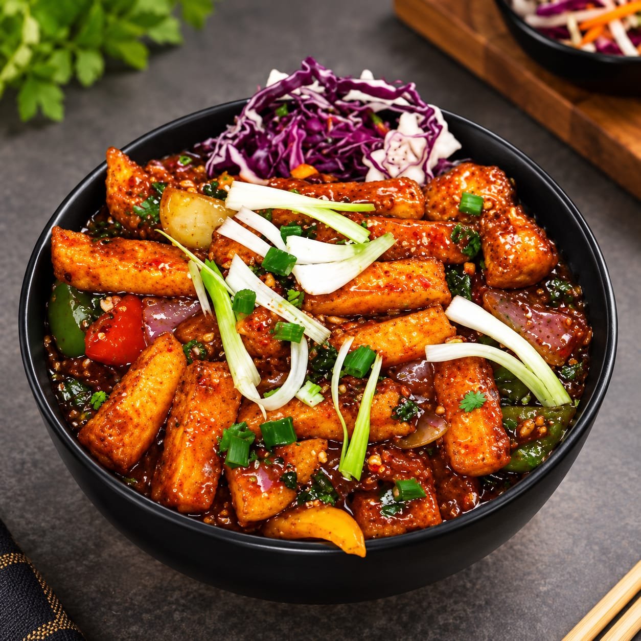 Paneer Mushroom Sichuan Pepper